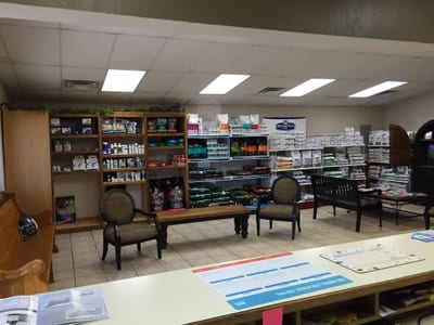 Tri-State Veterinary Hospital lobby seen from the front desk